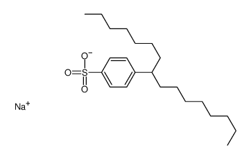 4-(1'-heptylnonyl)benzenesulfonate结构式