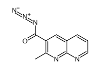2-methyl-1,8-naphthyridine-3-carbonyl azide Structure