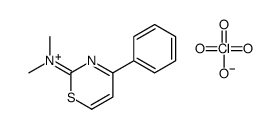 dimethyl-(4-phenyl-1,3-thiazin-2-ylidene)azanium,perchlorate Structure