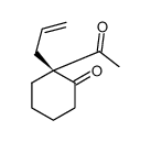 (2S)-2-acetyl-2-prop-2-enylcyclohexan-1-one Structure