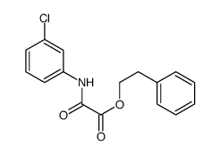 2-phenylethyl 2-(3-chloroanilino)-2-oxoacetate Structure