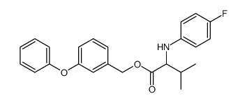 2-(4-Fluoro-phenylamino)-3-methyl-butyric acid 3-phenoxy-benzyl ester结构式