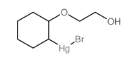 bromo-[2-(2-hydroxyethoxy)cyclohexyl]mercury Structure