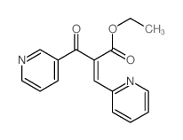 ethyl 2-(pyridine-3-carbonyl)-3-pyridin-2-yl-prop-2-enoate structure