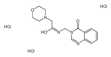 2-morpholin-4-yl-N-[(4-oxoquinazolin-3-yl)methyl]acetamide,trihydrochloride Structure