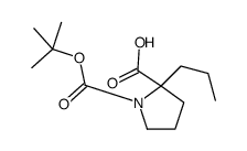 1-{[(2-Methyl-2-propanyl)oxy]carbonyl}-2-propyl-D-proline Structure