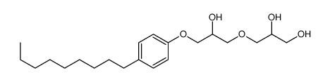 3-[2-hydroxy-3-(4-nonylphenoxy)propoxy]propane-1,2-diol structure
