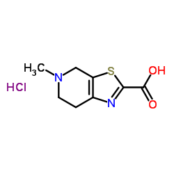 4,5,6,7-四氢-5-甲基-噻唑并[5,4-C]吡啶-2-羧酸盐酸盐结构式