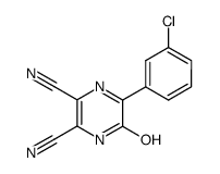 2,3-Dicyano-5-hydroxy-6-(m-chlorophenyl)pyrazine Structure