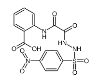N-(((p-Nitrophenylsulfonyl)hydrazino)oxalyl)anthranilic acid结构式