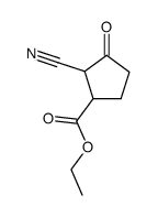 Ethyl 2-cyano-3-oxocyclopentanecarboxylate structure