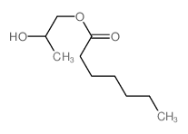 Heptanoic acid,2-hydroxypropyl ester结构式