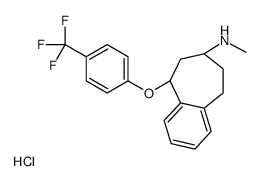 (5S,7S)-N-methyl-5-[4-(trifluoromethyl)phenoxy]-6,7,8,9-tetrahydro-5H-benzo[7]annulen-7-amine,hydrochloride Structure