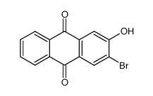 3-bromo-2-hydroxyanthraquinone结构式