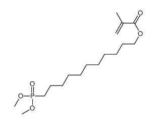 11-dimethoxyphosphorylundecyl 2-methylprop-2-enoate Structure