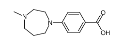 4-(4-methyl-1,4-diazepan-1-yl)benzoic acid Structure