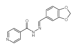 4-Pyridinecarboxylicacid, 2-(1,3-benzodioxol-5-ylmethylene)hydrazide picture