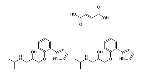 (E)-but-2-enedioic acid,1-(propan-2-ylamino)-3-[2-(1H-pyrrol-2-yl)phenoxy]propan-2-ol Structure