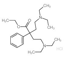 ethyl 4-diethylamino-2-(2-diethylaminoethyl)-2-phenyl-butanoate Structure