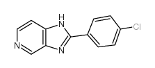 2-(4-氯苯基)-1H-咪唑并(4,5-c)吡啶结构式