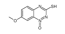 3-mercapto-7-methoxy-benzo-as-triazine-1-oxide Structure