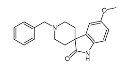 1'-benzyl-5-methoxyspiro[indole-3,4'-piperidin]-2(1H)-one结构式