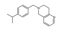 6-[(4-propan-2-ylphenyl)methyl]-7,8-dihydro-5H-1,6-naphthyridine结构式