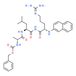 benzyloxycarbonylalanyl-leucyl-arginine-2-naphthylamide structure