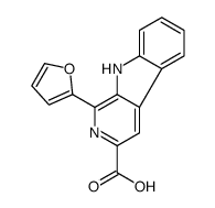 1-(furan-2-yl)-9H-pyrido[3,4-b]indole-3-carboxylic acid结构式