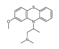 2-(2-methoxyphenothiazin-10-yl)-N,N-dimethylpropan-1-amine结构式