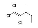 1,1,2-trichloro-3-methylpent-1-ene Structure