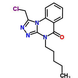 1-(Chloromethyl)-4-pentyl[1,2,4]triazolo[4,3-a]quinazolin-5(4H)-one Structure