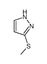 3-(Methylthio)-1H-Pyrazole结构式