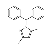 1-benzhydryl-3,5-dimethyl-1H-pyrazole Structure