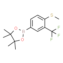 4-Methylthio-3-(trifluoromethyl)phenylboronic acid pinacol ester picture