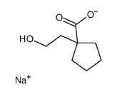 sodium,1-(2-hydroxyethyl)cyclopentane-1-carboxylate结构式
