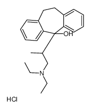 diethyl-[2-(11-hydroxy-5,6-dihydrodibenzo[1,2-a:1',2'-e][7]annulen-11-yl)propyl]azanium,chloride Structure