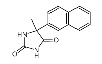 5-methyl-5-(naphthalen-2-yl)imidazolidine-2,4-dione Structure