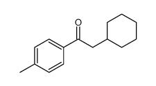 2-cyclohexyl-1-(4-methylphenyl)ethanone Structure