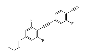 4-[2-(4-but-1-enyl-2,6-difluorophenyl)ethynyl]-2-fluorobenzonitrile结构式