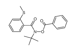 N-(benzoyloxy)-N-(tert-butyl)-2-(methylthio)benzamide Structure