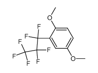 1,4-dimethoxy-2-(perfluoropropyl)benzene结构式