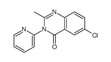 6-chloro-2-methyl-3-pyridin-2-ylquinazolin-4-one Structure