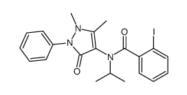 N-(1,5-dimethyl-3-oxo-2-phenyl-pyrazol-4-yl)-2-iodo-N-propan-2-yl-benz amide picture