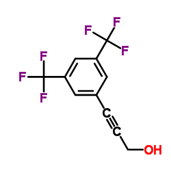 3-[3,5-Bis(trifluoromethyl)phenyl]-2-propyn-1-ol Structure