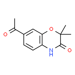2H-1,4-Benzoxazin-3(4H)-one,7-acetyl-2,2-dimethyl-(9CI) Structure