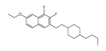 3-[2-(4-butylcyclohexyl)ethyl]-7-ethoxy-1,2-difluoronaphthalene Structure
