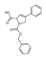 N-(benzyloxycarbonyl)-3,4-dehydro-4-phenyl-L-proline Structure