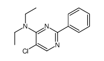 5-chloro-N,N-diethyl-2-phenylpyrimidin-4-amine Structure