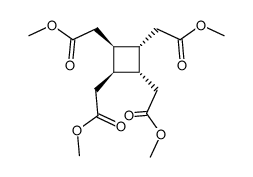 tetramethyl cis,trans,cis-1,2,3,4-cyclobutanetetraacetate Structure